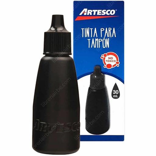 Tinta Gotero para sello ARTESCO Negro 30ml