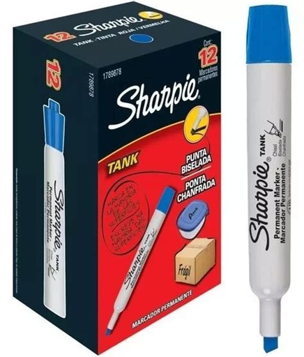 Marcador permanente SHARPIE TANK Azul (Ud)