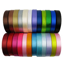 Cinta satinada 1/4 (7mm) x 25 yds BLANCA