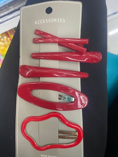 SET DE ACCESSORIES COLOR ROJO