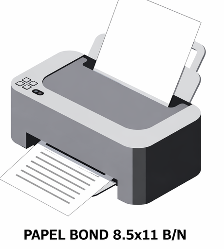 - COPIA Bond 8.5 x 11 B/N - De 1 a 9