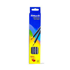 PELIKAN Lapices De Escribir No.2hb 12/1 Azul C/Sacapuntas