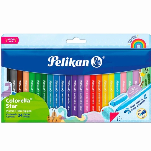 PELIKAN Juego Marcadores Colorella Star 24/1