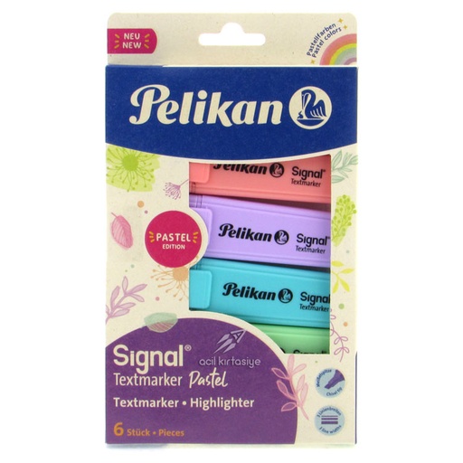 PELIKAN Resaltador Textmarker Flash Pastel 6/1 Blister