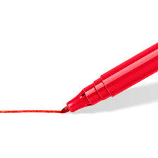NUSTAR MARCADOR PERMANENTE ROJO