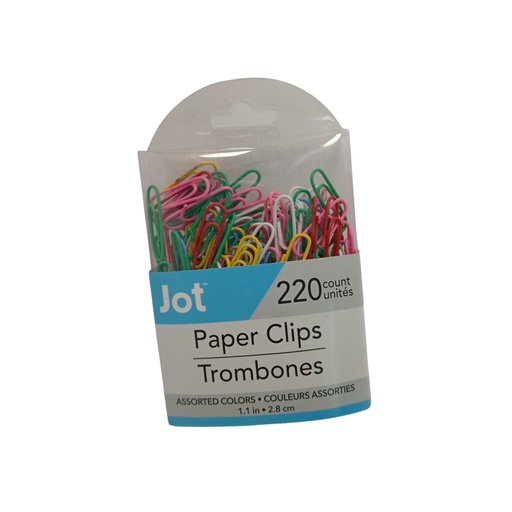 Clips de vinilo de colores surtidos / 220 unidad JOT