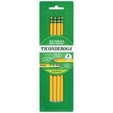 TICONDEROGA LAPIZ 2 HB BLISTER DE 4