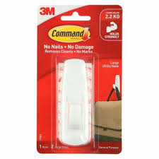 3M GANCHO DE PARED GRANDE BLANCO (5 lib)