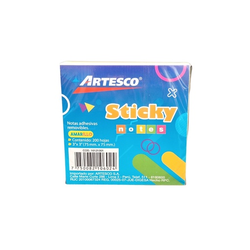 Notas Adhesivas Artesco 200/1