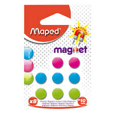 MAPED BOTONES MAGNET 10MM X8 BLISTER