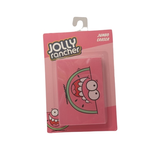 Borrador / Borra Jolly rancher, en forma de cuadro, tamaño grande, color rosa / 1 unidad