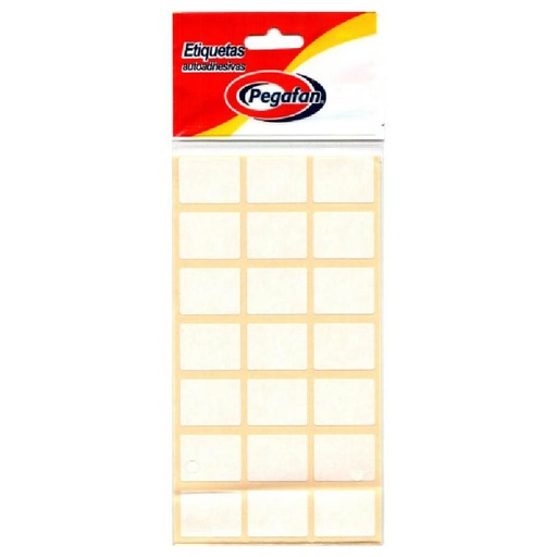 PEGAFAN ETIQUETAS (1 X 3/4) COLORES SURTIDOS 100/1 (19x25mm)