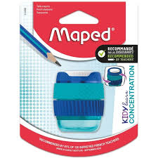 MAPED Blister sacapuntas kidylearn concentration azul