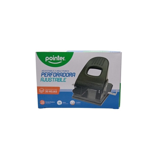 POINTER PERFORADORA METALICA De 2 Huecos Resistente Práctica