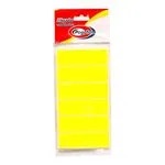 PEGAFAN ETIQUETAS COLOR FLUO AMARILLO 100/1 (23X76)
