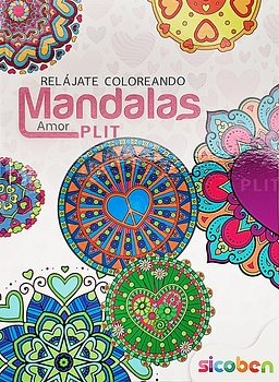 SICOBEN Libro P/Colorear Mandalas Amor/Naturaleza