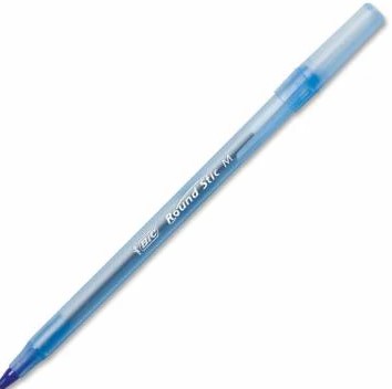 BIC Bolígrafo/Lapicero Round Stic Azul 1.0 mm Mediano, UNIDAD