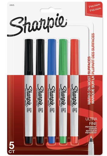 SHARPIE JUEGO DE FELPAS ULTRA FINA  5/1