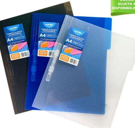 POINTER FORDERS PLASTICO 9X12 COLORES SURTIDOS