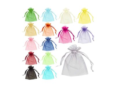 POINTER BOLSA DE ORGANZA 4X4 COLORES SURTIDOS PAQUETE 5