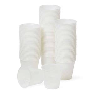 Vaso plástico No. 3 100/1