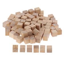 POINTER CUBOS DE MADERA PARA MANUALIDADES 2CM 12PIEZAS