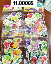 POINTER FIGURA FOAMY ADHESIVA FRUTAS Y VEGETALES