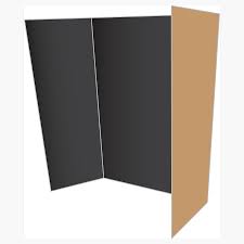 TRI-FOLD DE PRESENTACION 36X48" NEGRO