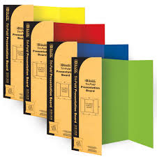 TRI-FOLD DE PRESENTACION 36X48" COLORES SURTIDOS BAZIC