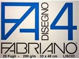 FABRIANO LIBRETAS PAPEL(33 X 48CM)BCA 20H 200G IV (ruvido)