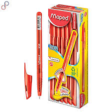 MAPED BOLIGRAFO/LAPICERO ESSENTIALS ICE TRIANGULAR ROJO 12/1