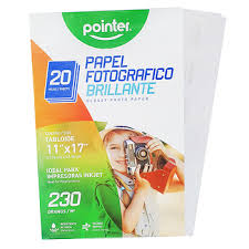 POINTER PAPEL FOTOGRAFICO 230GM 11X17"