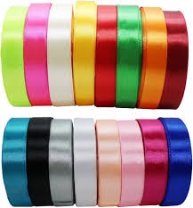 CINTA SATINADA 7/8" X 25 YARDAS COLORES VARIOS