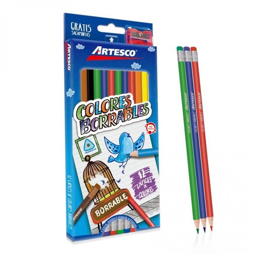 Juego Lapices de Colores Borrables 12/1 Maped