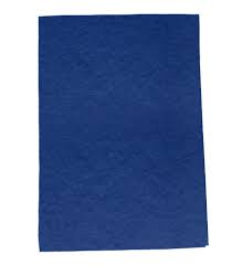 FACELA FIELTRO RIGIDO COLOR AZUL 8.5X11