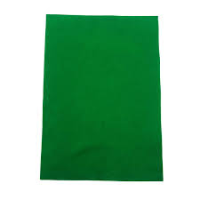 FACELA FIELTRO RIGIDO COLOR VERDE 8.5X11