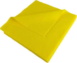 FACELA FIELTRO RIGIDO COLOR AMARILLO 8.5X11