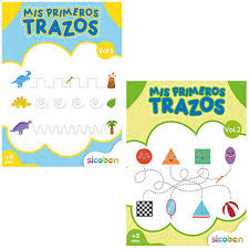 SICOBEN LIBRO ACTIVIDAD COLOREA MIS PRIMEROS TRAZOS 1/2
