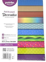 POINTER PAPEL PARA MANUALIDADES SURTIDO 50 HOJAS
