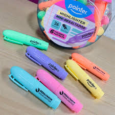 POINTER RESALTADOR MINI BISELADO PASTEL COLORES SURTIDOS