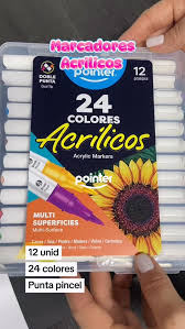 POINTER MARCADOR ACRILICO DOBLE PUNTA FINO 12/1