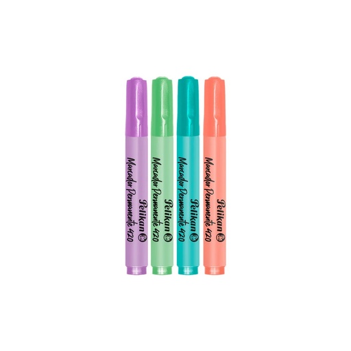 MARCADORES PERMANENTE PASTEL  420 DURAZNO PELIKAN