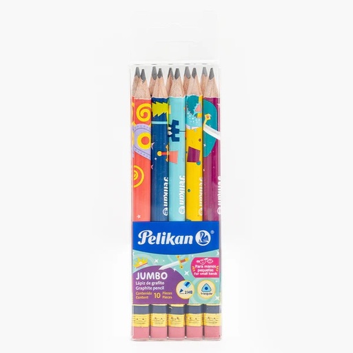 LAPICES #2HB JUMBO INICIAL C DISEÑO T 10/1 PELIKAN