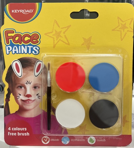 PINTURA PARA CARA BLISTE 4 COLORES KEYROAD