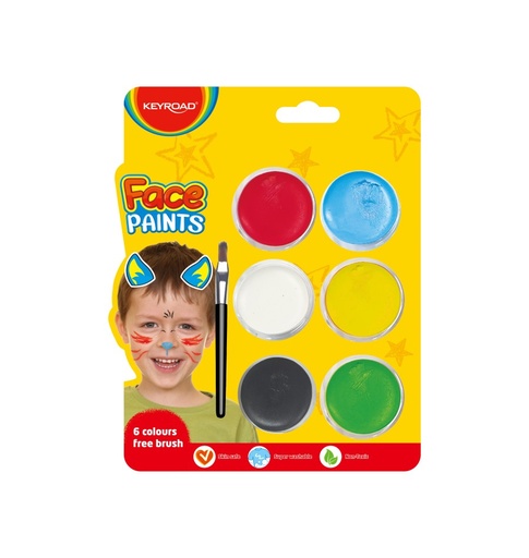 PINTURA PARA CARA BLISTE 6 COLORES KEYROAD