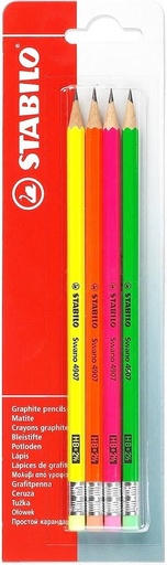 LAPIZ SWANO FLUO 4907 ROSADO HB2 STABILO