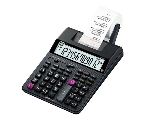 CALCULADORA CASIO DE ESCRITORIO NEGRA HR 100 RC / 12D