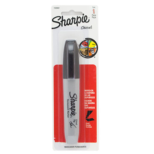 MARCADOR SHARPIE CINCEL NEGRO