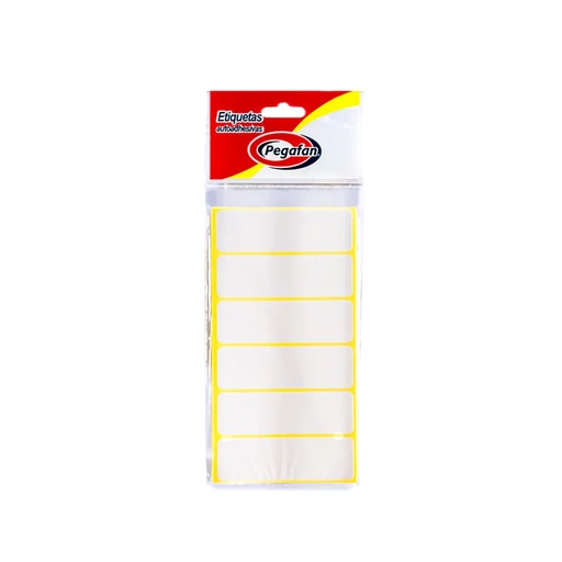 PEGAFAN ETIQUETAS (1 X 3) COLOR BLANCO 100/1 (23.5x76mm)