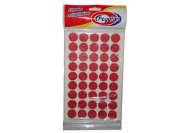 PEGAFAN ETIQUETAS REDONDA (3 X 4) COLOR ROJA 500/1 (19mm)